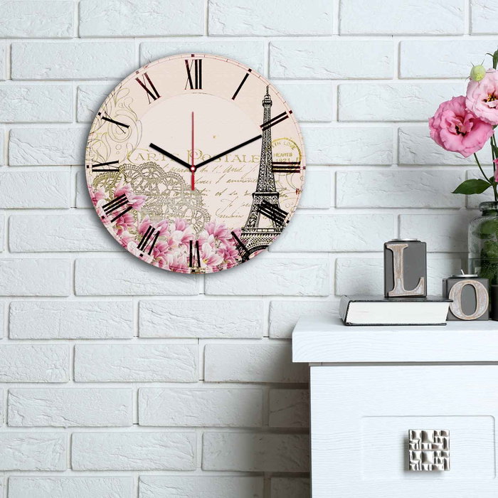 Wallity Reloj decorativo de MDF Multicolor 3030MS-086 Wallity Reloj decorativo de MDF Multicolor 3030MS-086